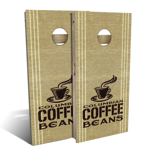 Country Living Coffee Bean Sack Cornhole Boards