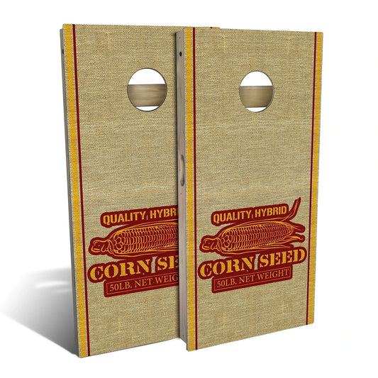 Country Living Corn Seed Sack Cornhole Boards