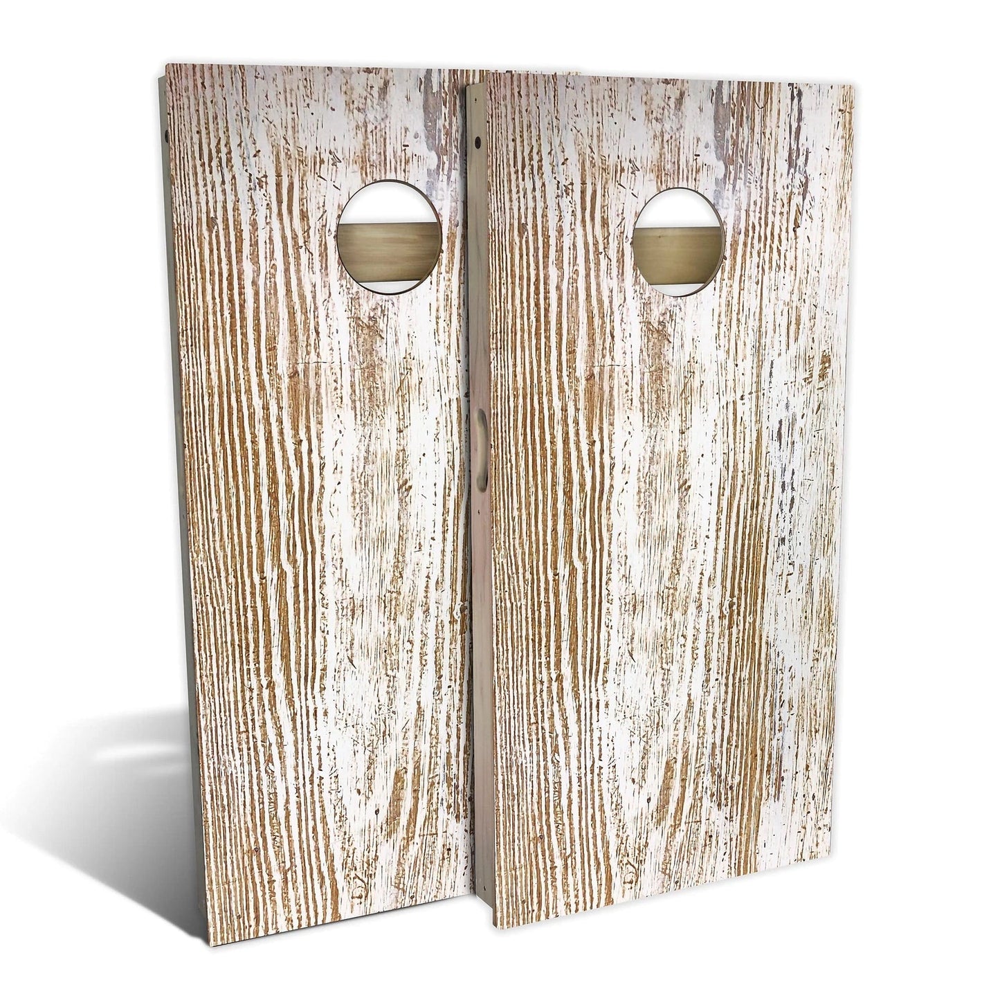 Country Living Rustic White Cornhole Boards
