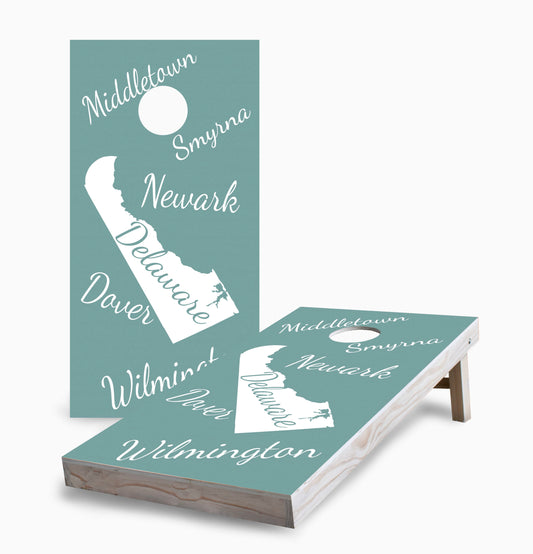 Delaware State Pride Cornhole Boards