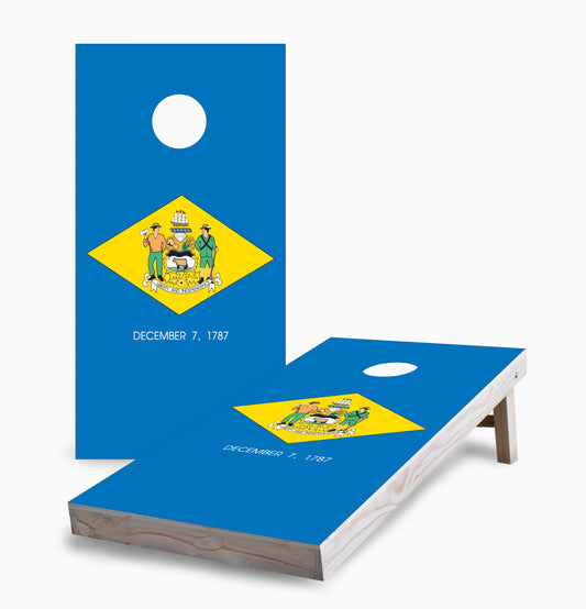 Delaware State Flag Cornhole Boards