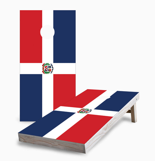 Dominican Republic Flag Cornhole Boards