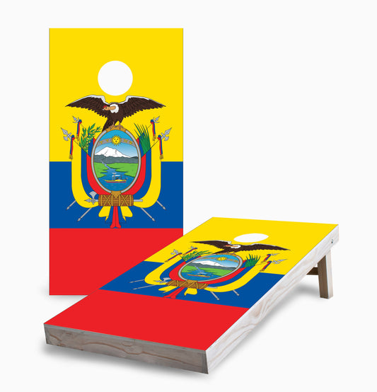 Ecuadorian Flag Cornhole Boards