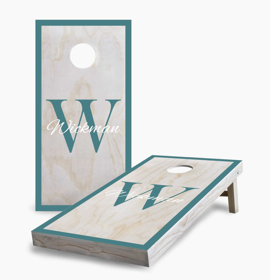 Personalized Fancy Name & Initial Cornhole Boards