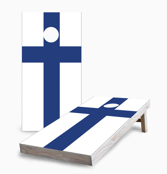 Finland Flag Cornhole Boards