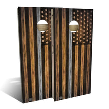 Charred Corrections USA Gray Line Cornhole Boards
