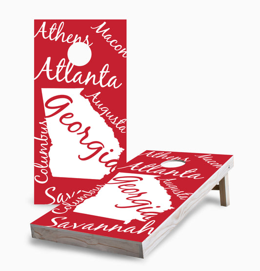 Georgia State Pride Cornhole Boards