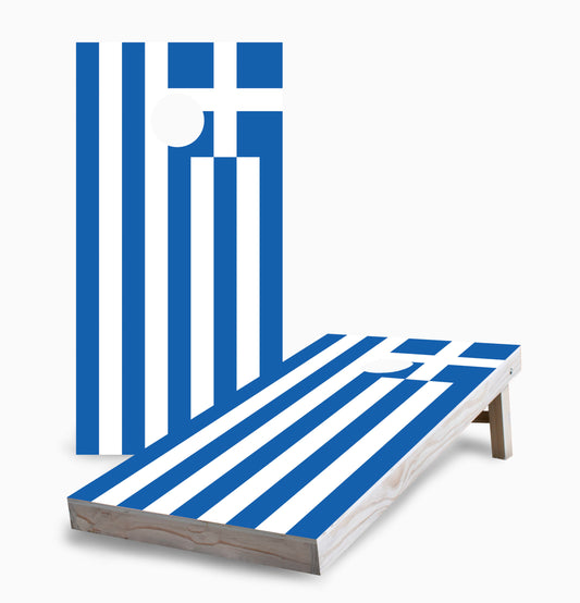 Greek Flag Cornhole Boards