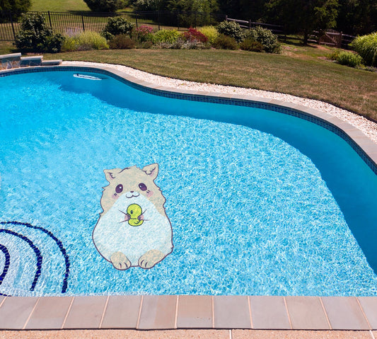 Hamster Poolmat in water