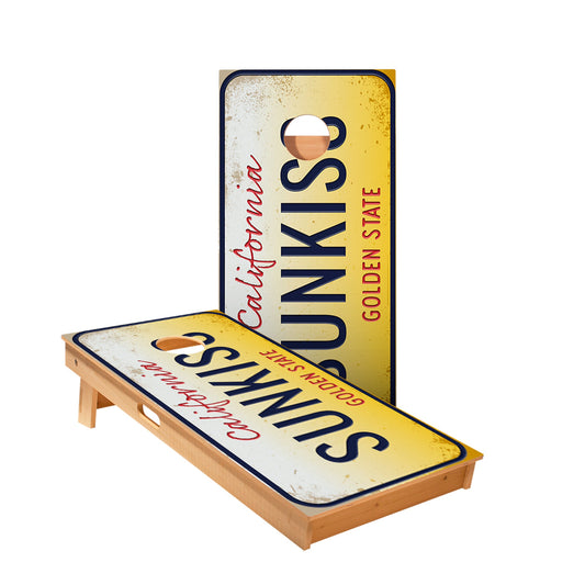 California License Plate Cornhole Boards