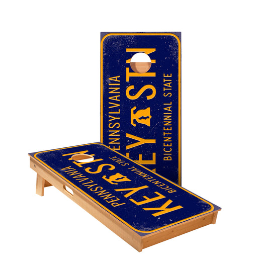 Pennsylvania License Plate Cornhole Boards