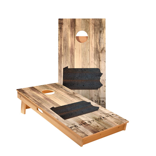 Pennsylvania Rustic Cornhole Boards