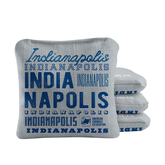 Gameday Indianapolis Football Synergy Pro Gray Cornhole Bags
