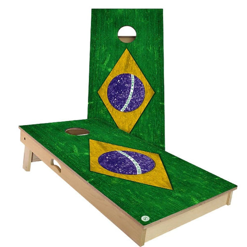 Brazil Flag Cornhole Boards