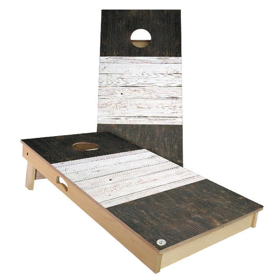 France Flag Rustic Cornhole Boards