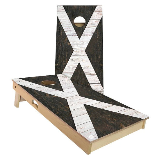 Scotland Flag Rustic Cornhole Boards