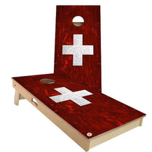 Switzerland Flag Cornhole Boards

