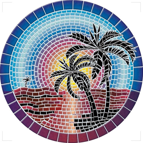 Island Sunset Decorative Poolmat