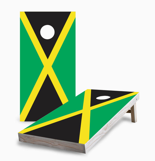 Jamaican Flag Cornhole Boards
