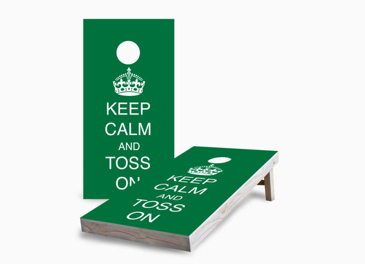 Keep Calm and Toss On Cornhole Boards