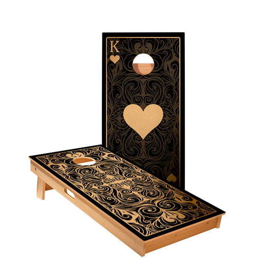 King Of Hearts Cornhole Boards