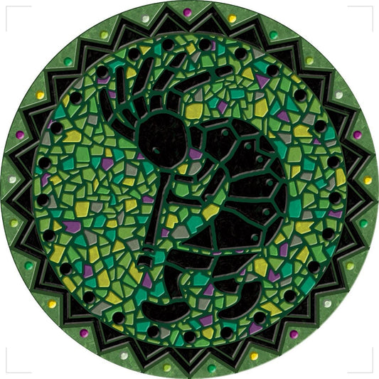 Green Kokopelli Decorative Poolmat