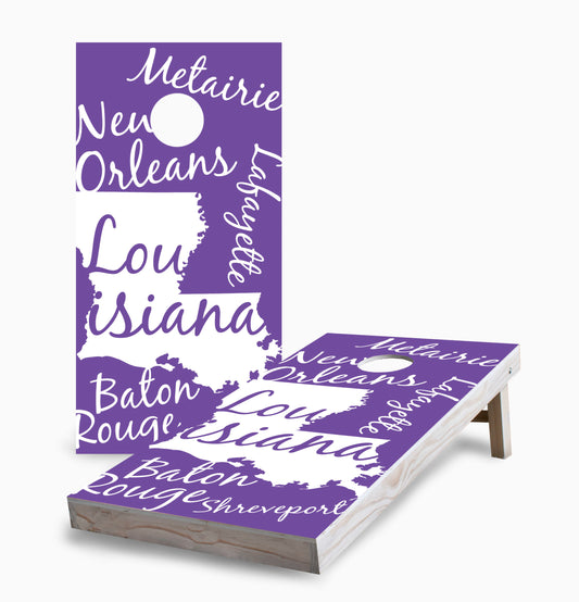 Louisiana State Pride Cornhole Boards