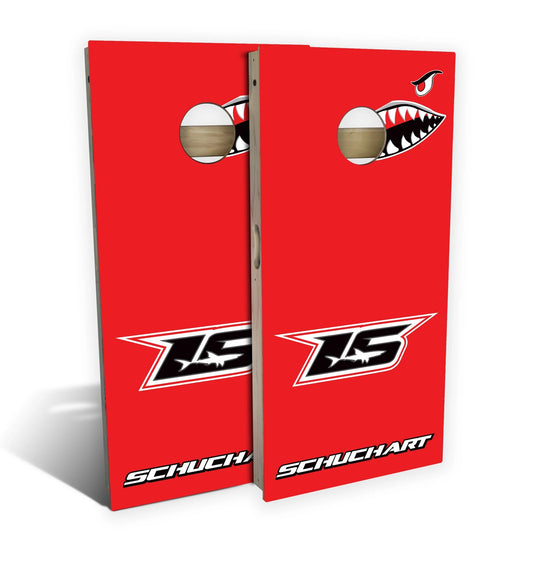 World Of Outlaws Ls Shark Racing Logo Cornhole Boards