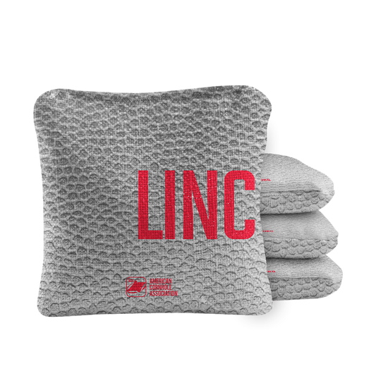 Gameday Lincoln Synergy Pro Gray Cornhole Bags