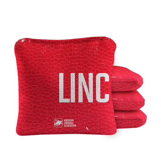 Gameday Lincoln Synergy Pro Red Cornhole Bags