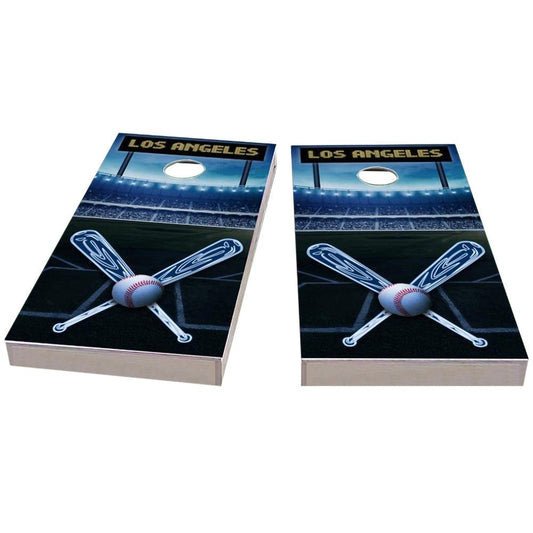 Los Angeles D Baseball All-Weather Cornhole