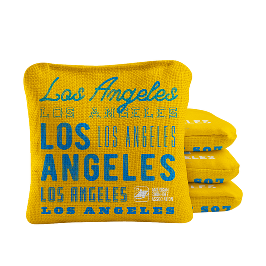 Gameday Los Angeles Football Gold Synergy Pro Cornhole Bags
