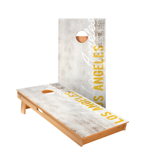 Los Angeles Yellow Vintage Gameday Cornhole Boards