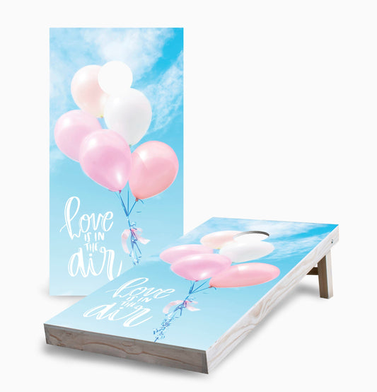 Love in the Air Wedding Cornhole Boards