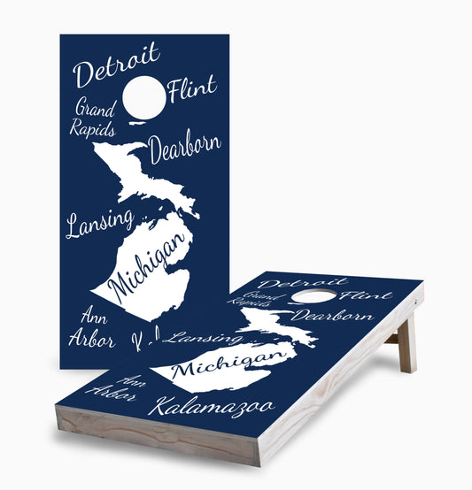 Michigan State Pride Cornhole Boards
