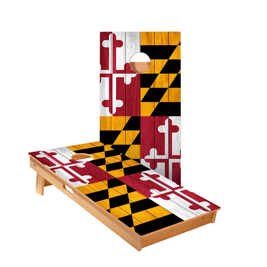 Maryland Flag Cornhole Boards