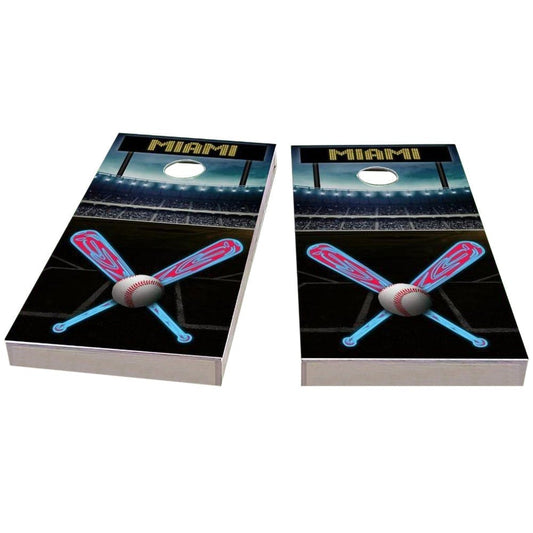 Miami Baseball All-Weather Cornhole