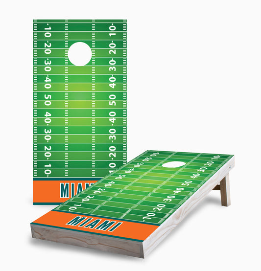 Miami Football Cornhole Boards