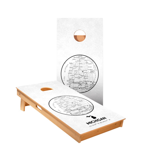 Michigan State Map Cornhole Boards