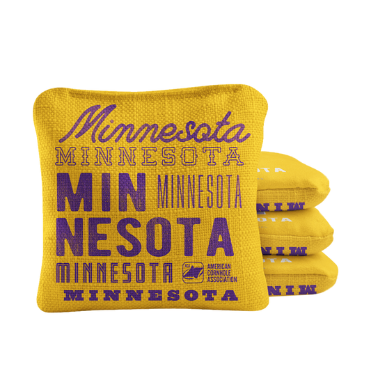 Gameday Minnesota Football Synergy Pro Yellow Cornhole Bags