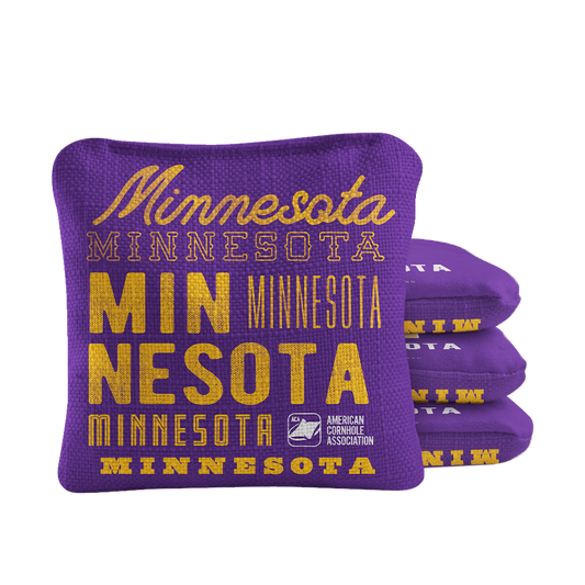 Gameday Minnesota Football Synergy Pro Purple Cornhole Bags