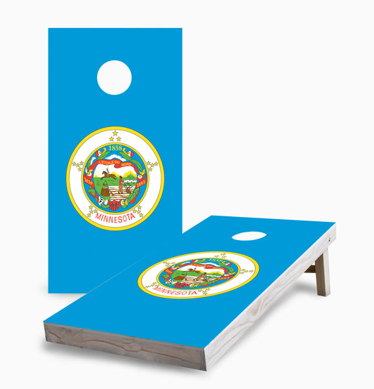 Minnesota State Flag Cornhole Boards