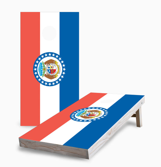 Missouri State Flag Cornhole Boards