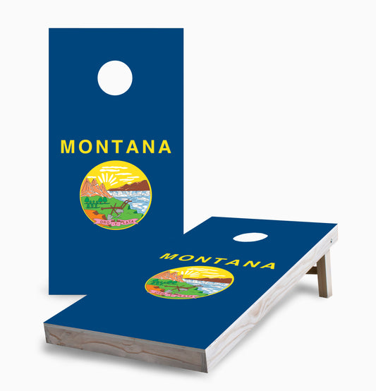 Montana State Flag Cornhole Boards