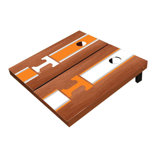 Tennessee Volunteers Rosewood Alternating Long Stripe All-Weather Cornhole Boards