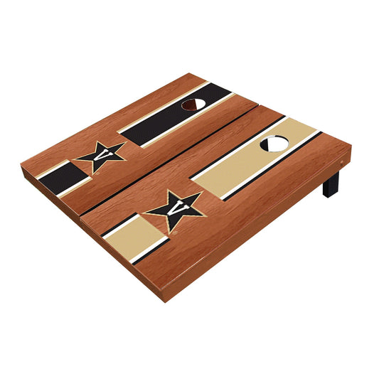Vanderbilt Commodores Rosewood Alternating Long Stripe Cornhole Boards