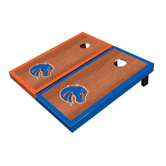 Boise State Broncos Rosewood Alternating Border Cornhole Boards