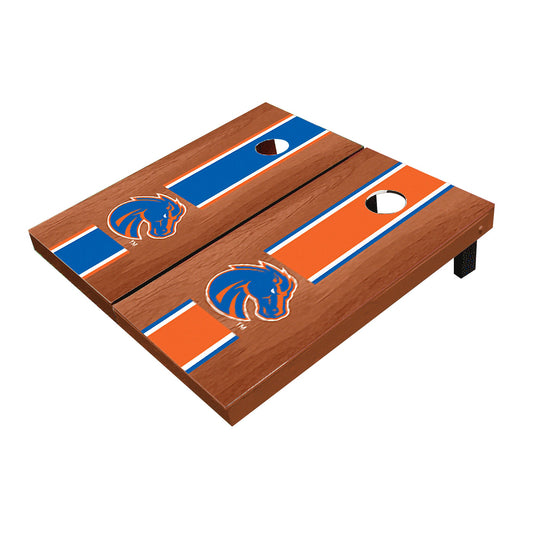 Boise State Broncos Rosewood Alternating Long Stripe Cornhole Boards
