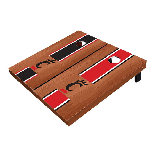 Cincinnati Bearcats Rosewood Alternating Long Stripe All-Weather Cornhole Boards