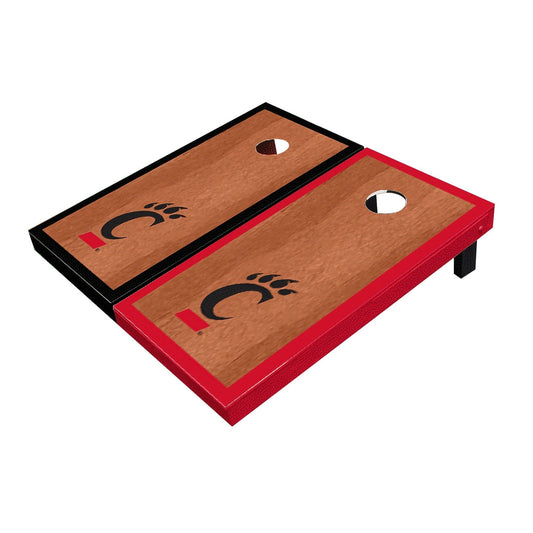 Cincinnati Bearcats Rosewood Alternating Border All-Weather Cornhole Boards